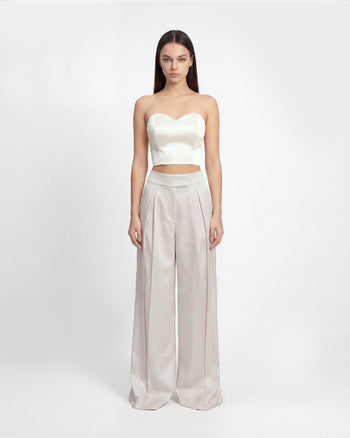 Bustier scollo a cuore - Bianco