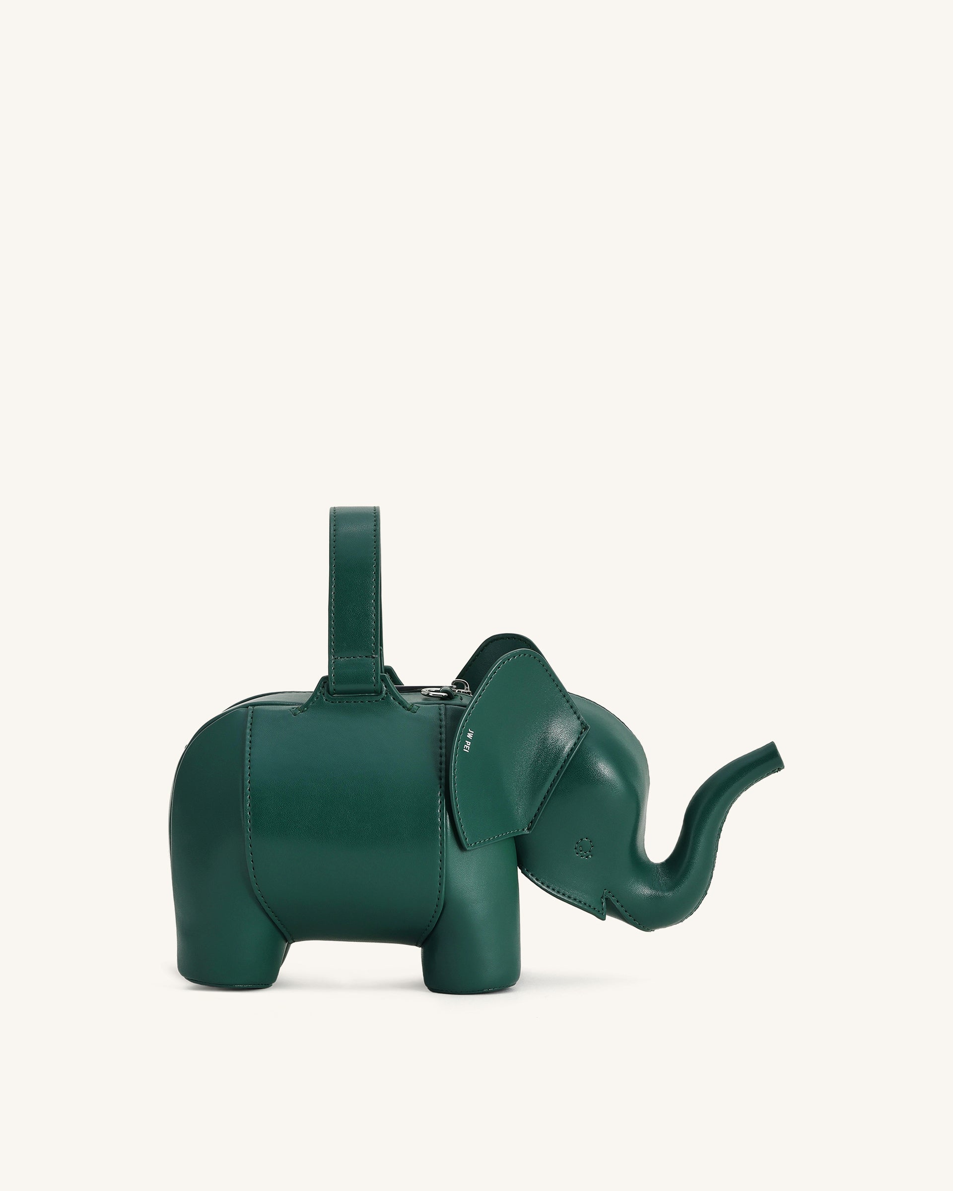 Borsa A Tracolla Donna A Forma Di Elefante – In Ecopelle Rossa, Piccola, Stile Etnico