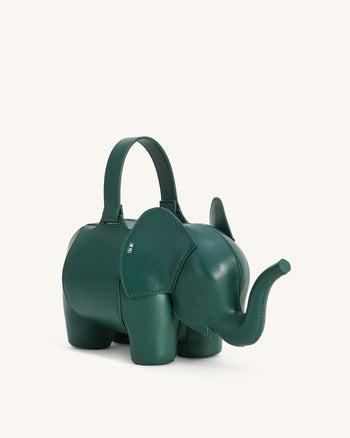 Claire Borsa a mano a forma di elefante - Verde