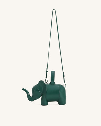 Claire Borsa a mano a forma di elefante - Verde