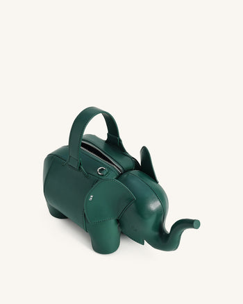 Claire Borsa a mano a forma di elefante - Verde