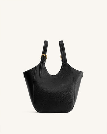 Ines Bolso Tote con Candado - Nero