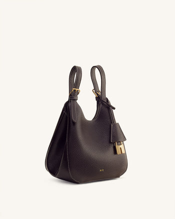 Ines Bolso Tote con Candado - Marrón Oscuro