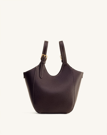 Ines Bolso Tote con Candado - Marrón Oscuro