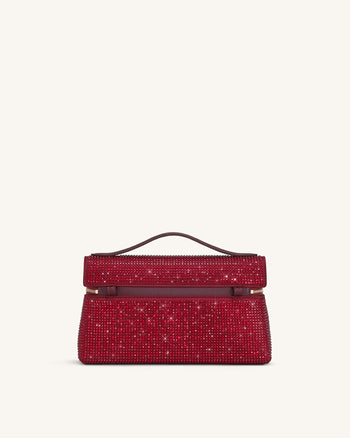 Thea Borsa a Mano in Cristallo Artificiale - Rosso