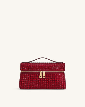 Thea Borsa a Mano in Cristallo Artificiale - Rosso