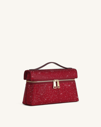 Thea Borsa a Mano in Cristallo Artificiale - Rosso