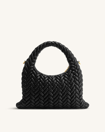 Cora Borsa per trapuntatura con manici - Nero