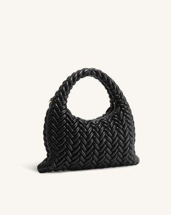 Cora Borsa per trapuntatura con manici - Nero