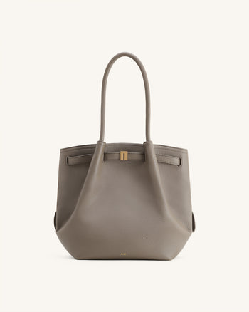Hana Borsa Tote a Colonna - Tortora
