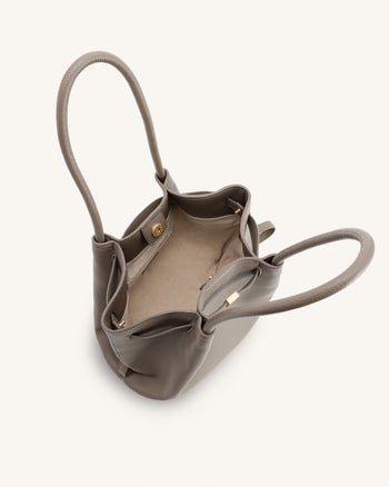 Hana Borsa Tote a Colonna - Tortora