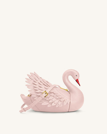 Alani Borsa a Tracolla a Forma di Cigno - Rosa Chiaro