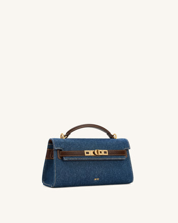 Noor Borsa a mano - Denim blu