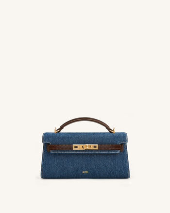 Noor Borsa a mano - Denim blu