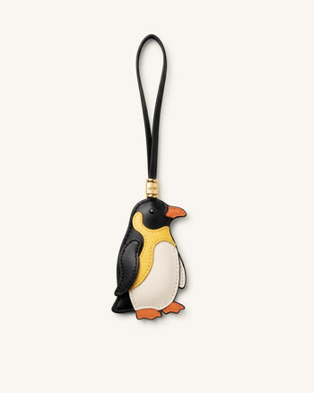 Portachiavi a forma di pinguino - Nero Multi