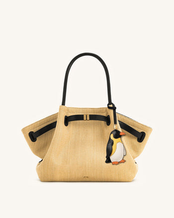 Portachiavi a forma di pinguino - Nero Multi