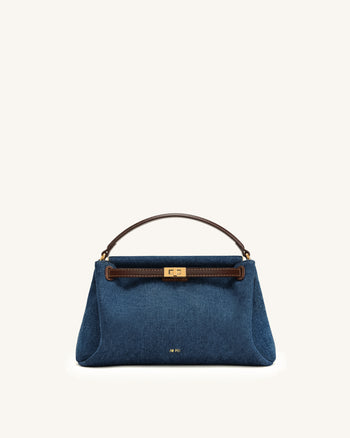 Carmen Borsa con manico superiore - Denim blu