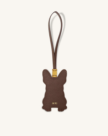 Charm borsa bulldog francese - Marrone