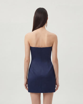 Miniabito a stampa floreale - Blu navy