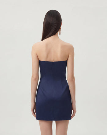 Miniabito a stampa floreale - Blu navy