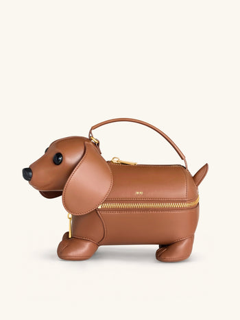 Emilia Borsa a forma di cane - Marrone
