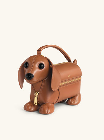 Emilia Borsa a forma di cane - Marrone