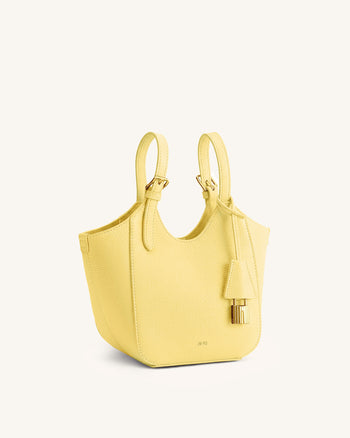 Ines Borsa tote con lucchetto - Giallo