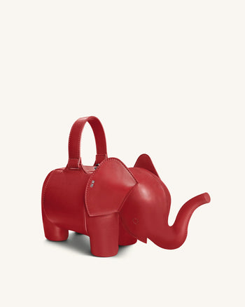 Claire Borsa a mano a forma di elefante - Rosso