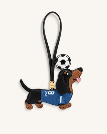 Ciondolo Borsa Maglia da Calcio Bassotto Coppa del Mondo - Blu
