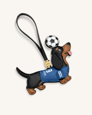 Ciondolo Borsa Maglia da Calcio Bassotto Coppa del Mondo - Blu