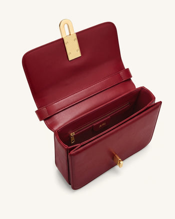 Evania Borsa a spalla con chiusura - Rosso