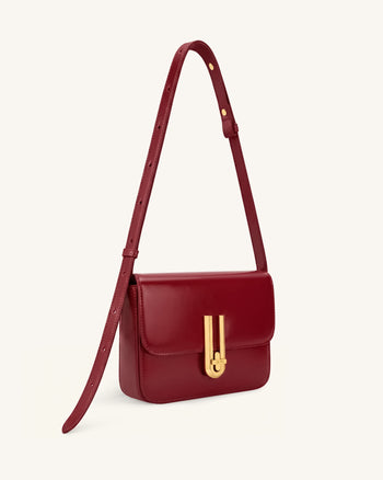 Evania Borsa a spalla con chiusura - Rosso