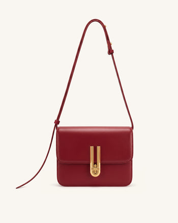 Evania Borsa a spalla con chiusura - Rosso