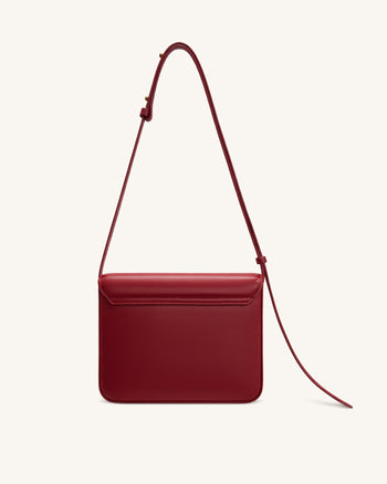Evania Borsa a spalla con chiusura - Rosso