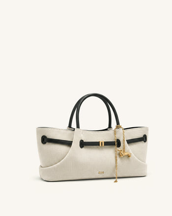 Maeve Borsa tote con charm in metallo bassotto - Tela nera
