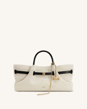 Maeve Borsa tote con charm in metallo bassotto - Tela nera