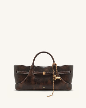 Maeve Borsa tote con charm in metallo bassotto - Caffè scuro
