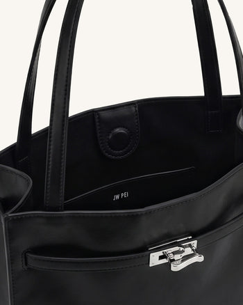 Noelle Borsa tote con cintura - Nera
