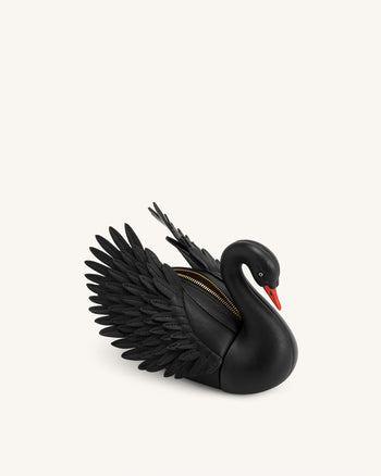 Alani Borsa a tracolla a forma di cigno - Nero