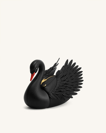 Alani Borsa a tracolla a forma di cigno - Nero