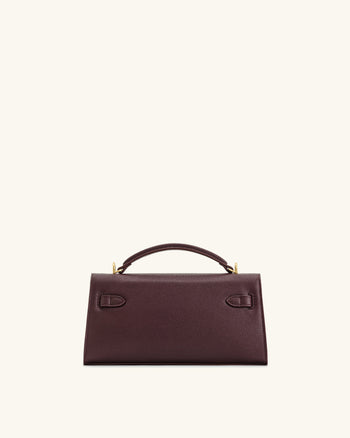 Noor Borsa con manico superiore - Bordeaux intenso