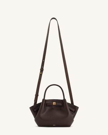 Hana Mini Borsa Tote - Marrone Scuro