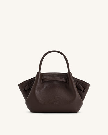 Hana Mini Borsa Tote - Marrone Scuro