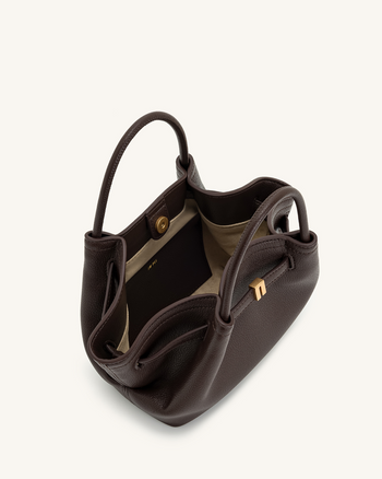Hana Mini Borsa Tote - Marrone Scuro