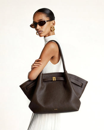 Hana Borsa tote grande - Marrone scuro