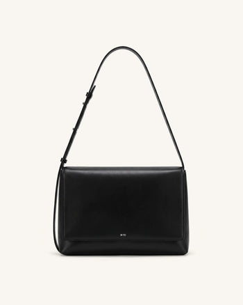 Isolde Borsa a spalla con patta - Nero