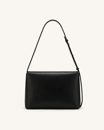 Isolde Borsa a spalla con patta - Nero