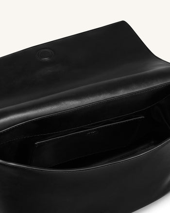 Isolde Borsa a spalla con patta - Nero