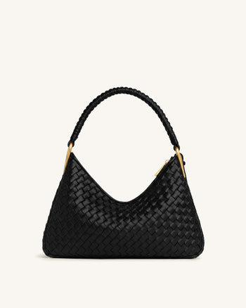 Lorena Borsa a spalla intrecciata - Nera