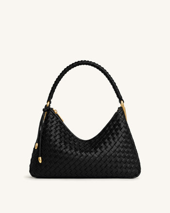 Lorena Borsa a spalla intrecciata - Nera